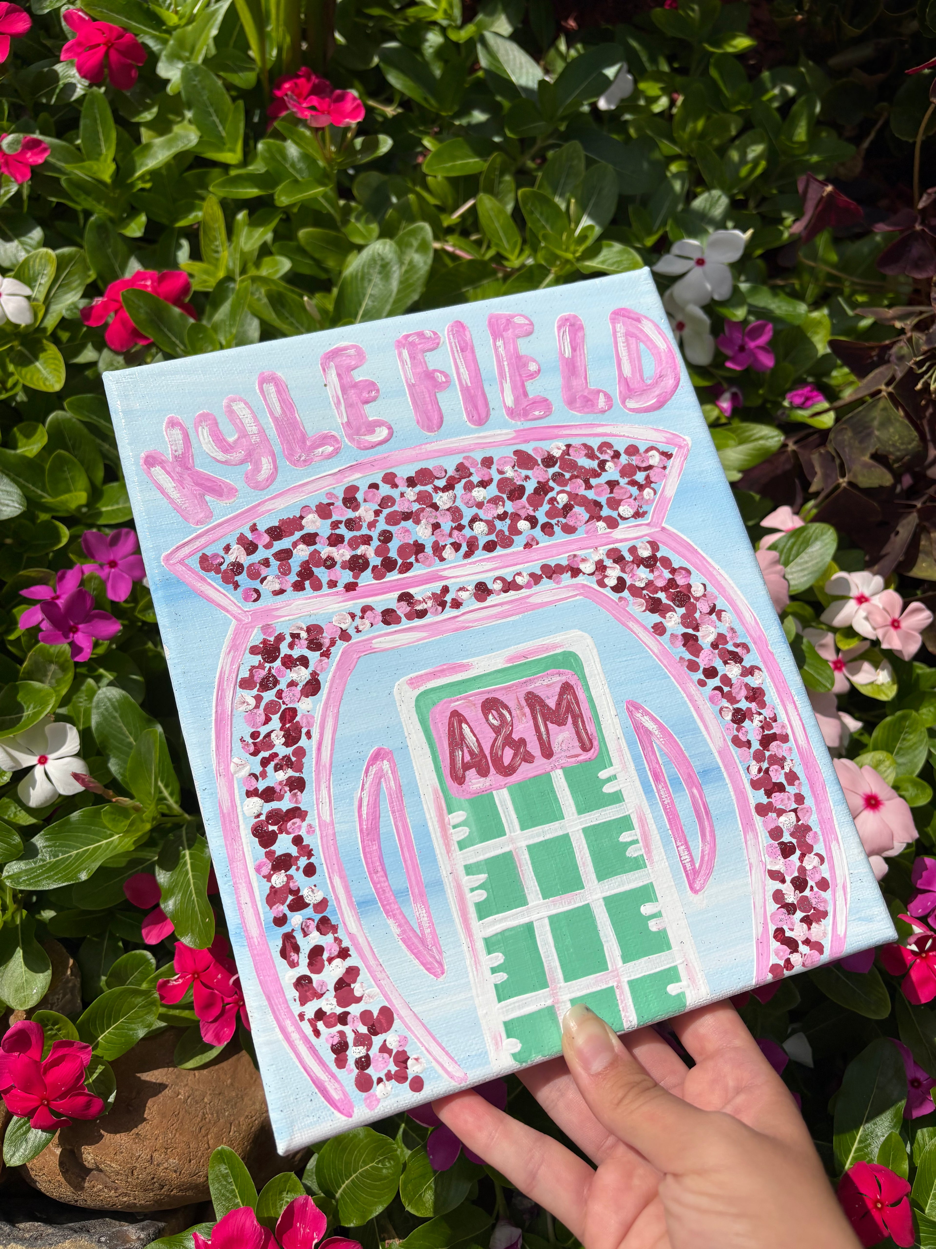 Texas A&M Kyle Field Canvas 8x10in