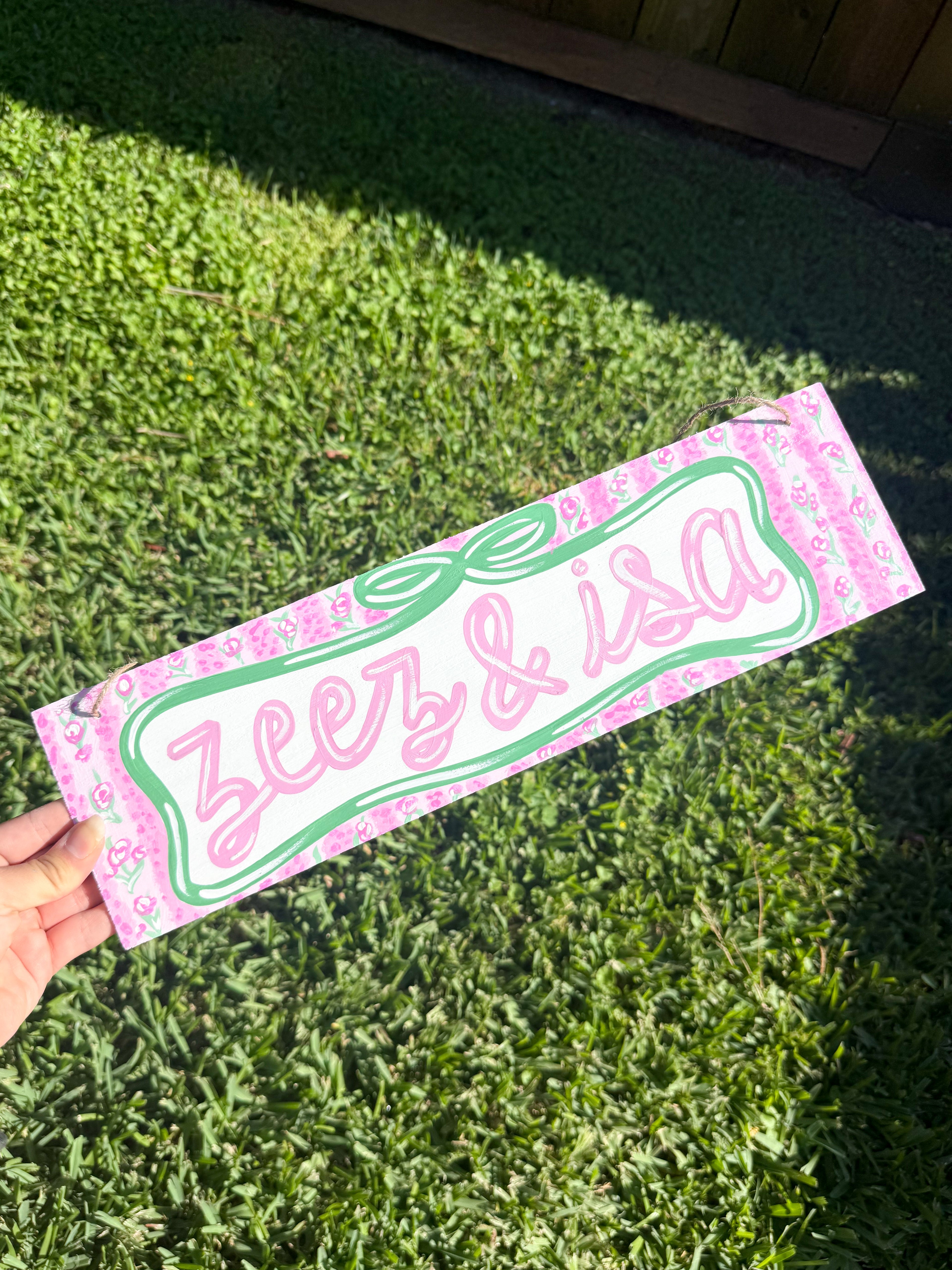 Rectangle Door Sign!