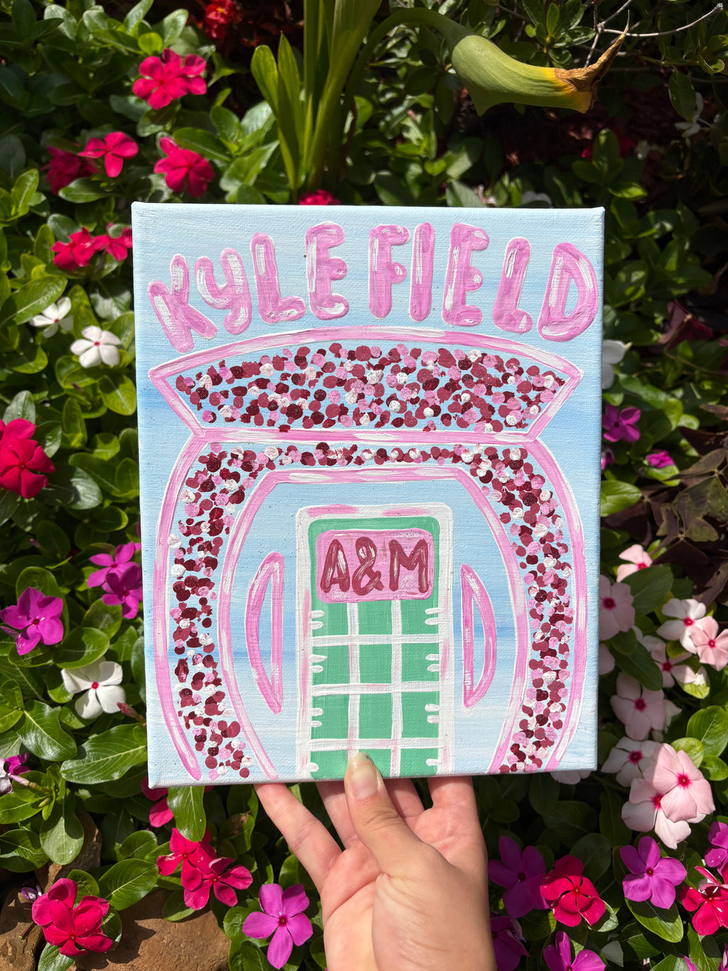 Texas A&M Kyle Field Canvas 8x10in