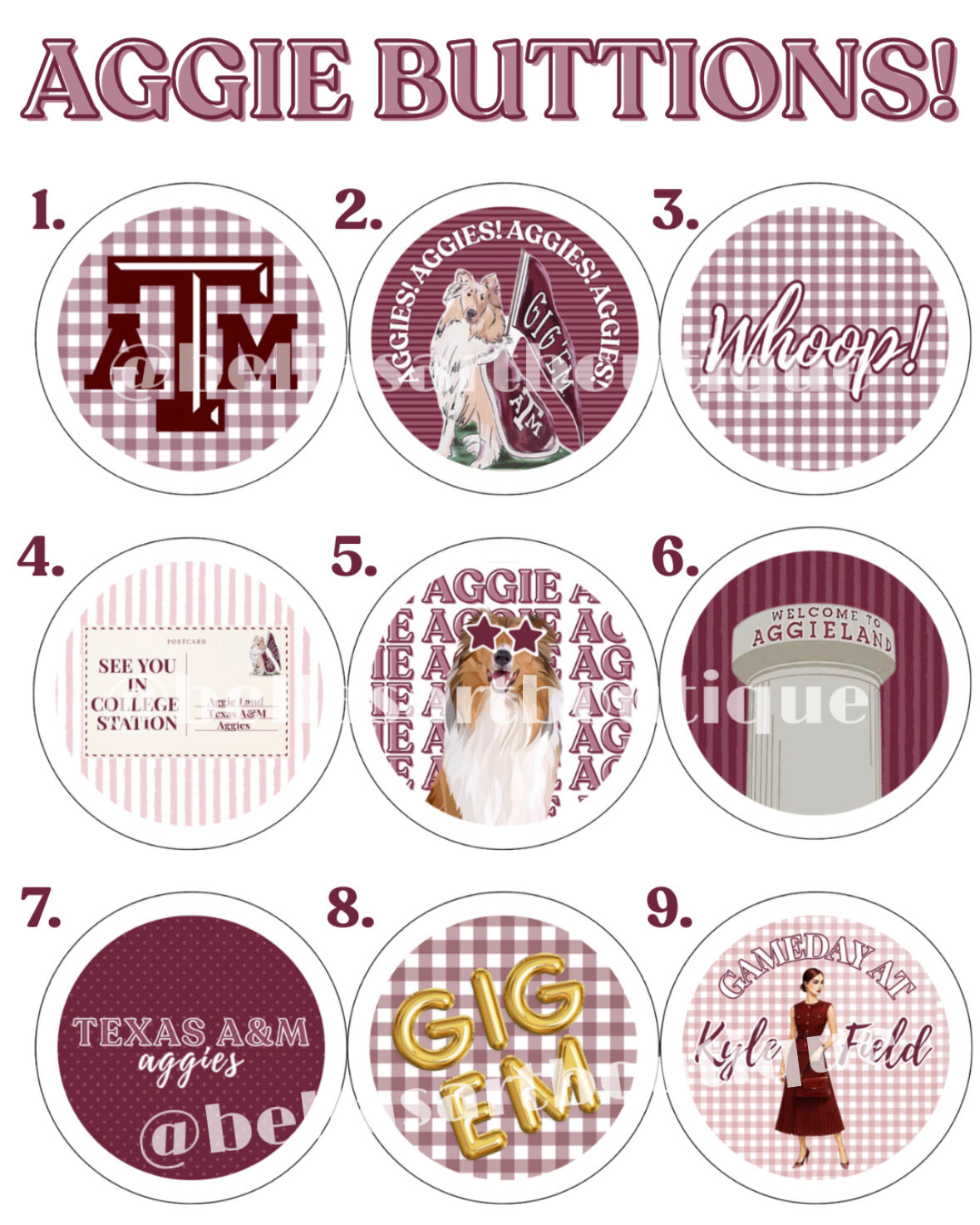 Aggie Buttons!