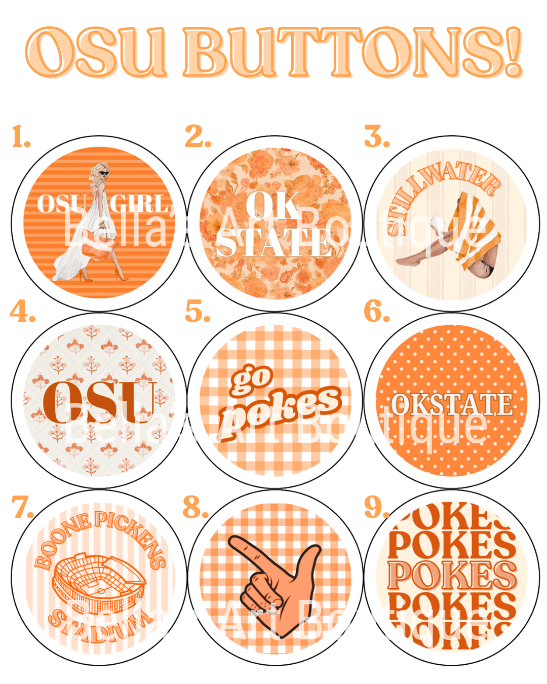 Oklahoma State University Buttons’