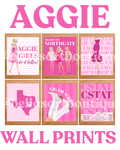 Aggie Pink Prints