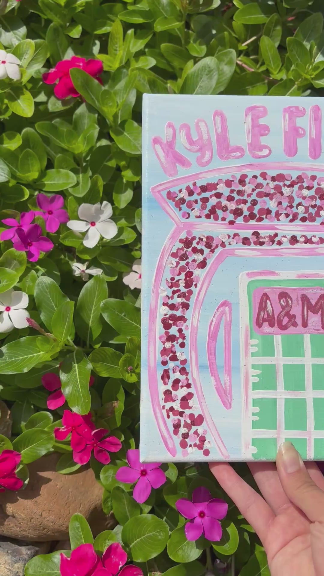 Texas A&M Kyle Field Canvas 8x10in
